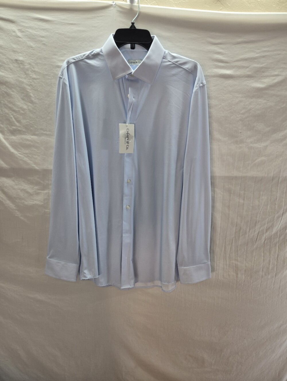 Collars & Co. Apex Performance Men's Large Long Sleeve Dress Shirt NWT - Picture 2 of 5